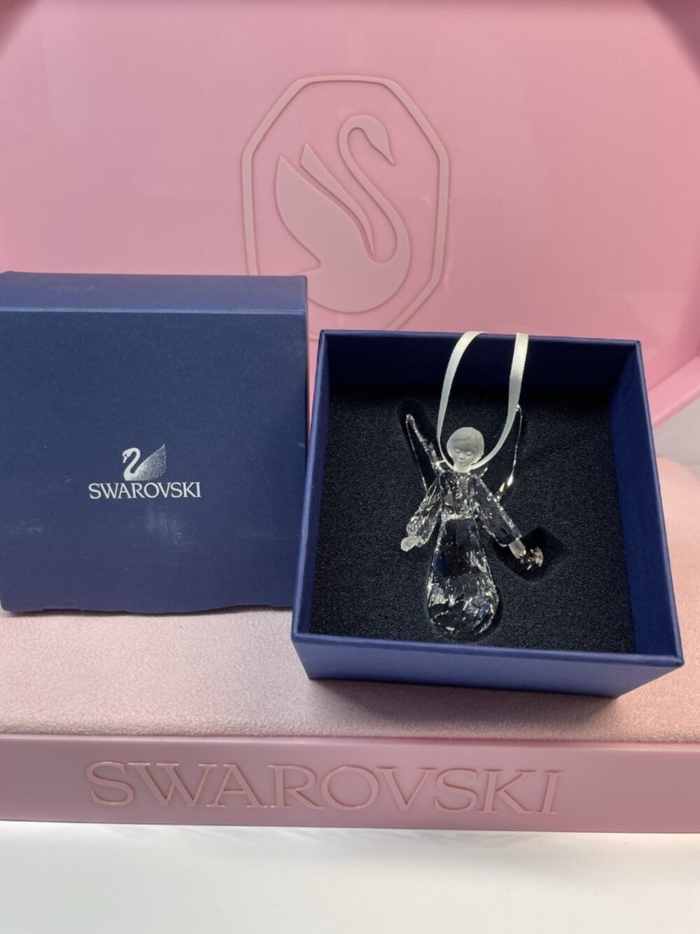 MIB Swarovski Crystal Angel 2008 Angel Stars Christmas Ornament 939734